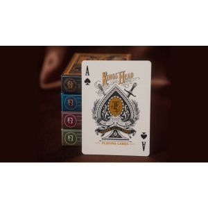 King's Head (Black and Gold Foil) Playing Cards  by Joker and the Thief