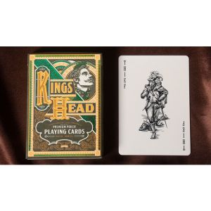 Kings Head (Green & Yellow) Playing Cards  by Joker and the Thief