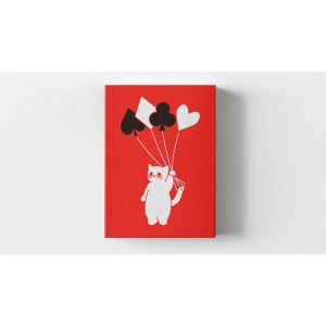 Kitten Diary - Red Limited Edition Playing Cards by ACPC (VT)