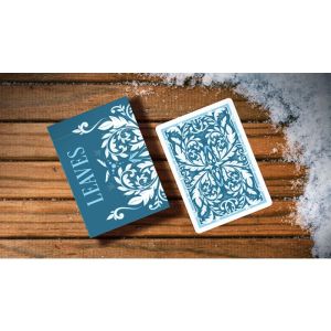 Leaves Winter (Blue) Playing Cards by Dutch Card House Company (VT)
