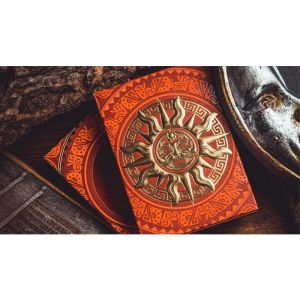Gilded Maya Sun Playing Cards
