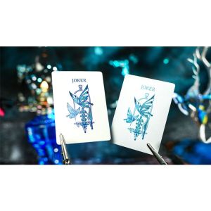 Prism Blue Morpho Playing Cards by TCC Fashion