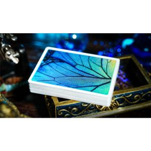 Prism Blue Morpho Playing Cards by TCC Fashion