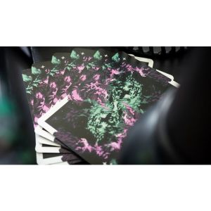 Gilded Nebula Stellar Green Playing Cards (green star) (VT)