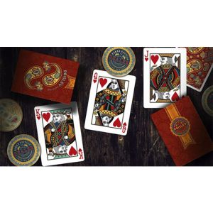 Paisley Poker Red Playing Cards by by Dutch Card House Company (VT)