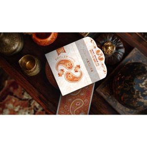 Paisley Ton sur Ton Poudre Orange Foil Designer's Choice