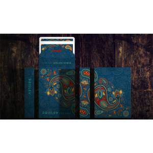 Plastic Paisley Poker Blue Playing Cards by Dutch Card House Company