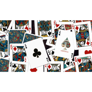 Plastic Paisley Poker Blue Playing Cards by Dutch Card House Company