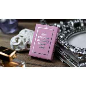 Reflections Ponder (Pink) Playing Cards by Emily Sleights