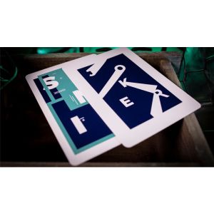 Sinis (Turquoise) Playing Cards by Marc Ventosa