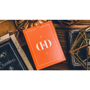 Smoke & Mirrors V9 (Orange Edition) Playing Cards by Dan & Dave (VT)