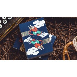 The Dragon (Blue Gilded) Playing Cards