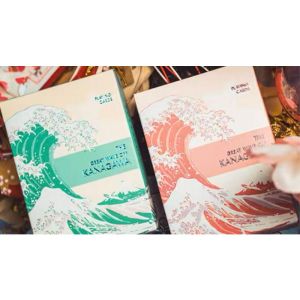 The Great Wave off Kanagawa V3 (Autumn Maple / Peachy Pink) Playing Cards