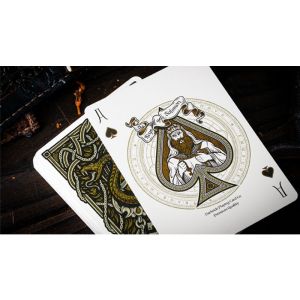 The Keys of Solomon: Golden Grimoire Playing Cards by Riffle Shuffle (VT)