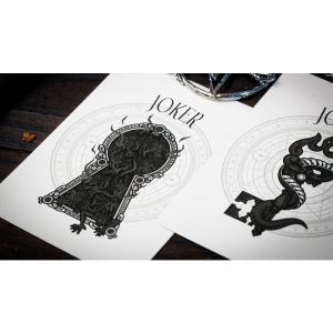 The Keys of Solomon: Silver Spirituum Playing Cards by Riffle Shuffle