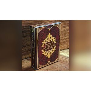 The Spirit of Cubism (Dark Red) Playing Cards