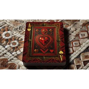 The Spirit of Cubism (Dark Red) Playing Cards