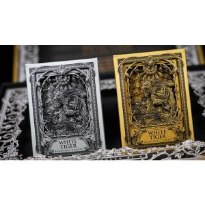 White Tiger Black Gold Box Set by Ark Playing Cards (VT)