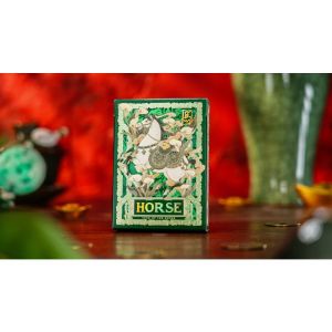 Year of the Horse (Green) Playing Cards by TCC Fashion