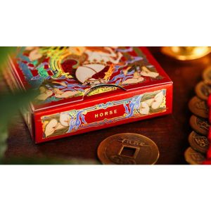 Year of the Horse (Red) Playing Cards by TCC Fashion