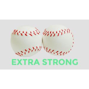 Strong Chop Cup Balls White Leather (Set of 2) by Leo Smetsers - Trick