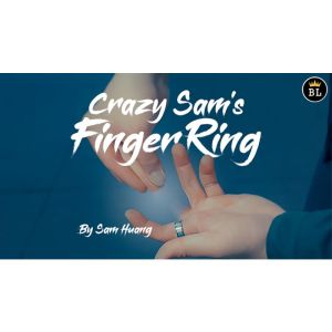 Hanson Chien Presents Crazy Sam s Finger Ring SILVER / LARGE (Gimmick and Online Instructions) by Sam Huang - Trick