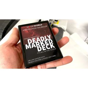 DEADLY MARKED DECK RED BICYCLE (Gimmicks and Online Instructions) by MagicWorld - Trick