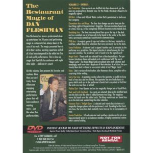 Restaurant Magic Volume 2 by Dan Fleshman - DVD