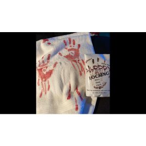 Dirty Drop Cloth Magnetic (BLOODY) by David Alan Magic - Trick (VT)