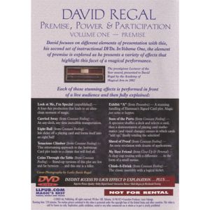 Premise Power & Participation Vol. 1 by David Regal and L & L Publishing - DVD