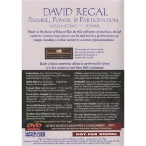 Premise Power & Participation Vol. 3 by David Regal and L & L Publishing - DVD
