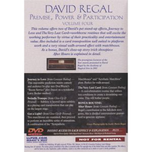 Premise Power & Participation Vol. 4 by David Regal and L & L Publishing - DVD