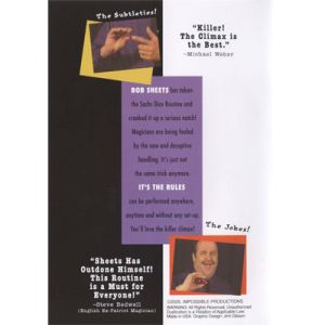 It s The Rules ( DICE ROUTINE ) by Bob Sheets - DVD
