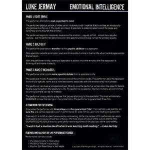 Emotional Intelligence (E.I.) by Luke Jermay - DVD