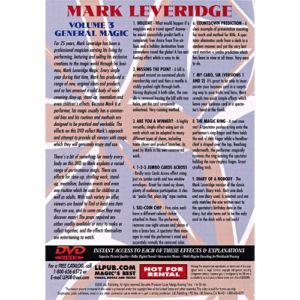 Magic Of Mark Leveridge Vol.3 General Magic by Mark Leveridge - DVD