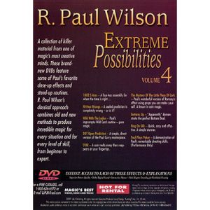 Extreme Possibilities Volume 4 by R. Paul Wilson - DVD