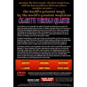 World s Greatest Magic: Cigarette Through Quarter - DVD