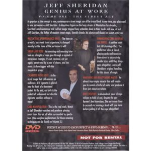 Jeff Sheridan Genius at Work Vol 1  Street Act - DVD (VT)