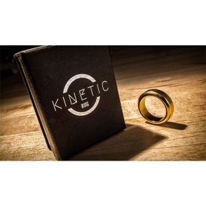 Kinetic PK Ring (Gold) Beveled size 9 by Jim Trainer - Trick