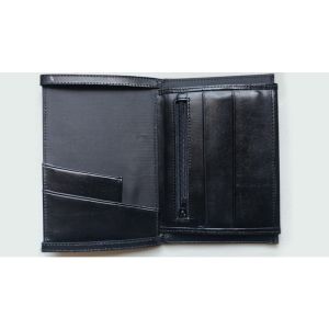Mini Bombshell Wallet (Black Smooth) by CAHYO