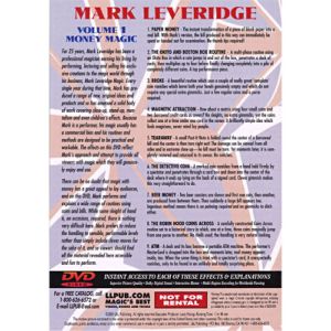 Magic Of Mark Leveridge Vol.1 Money Magic by Mark Leveridge - DVD (VT)