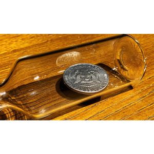REAL COIN IN BOTTLE (HALF) by Bacon Magic - Trick (VT)