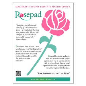 The Rose Pad (complete kit) by Martin Lewis - Trick