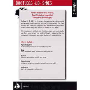 Bootlegs and B-Sides - Volume 2 by Sean Fields - DVD