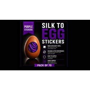 Silk to Egg Stickers (Purple) Pack of 70