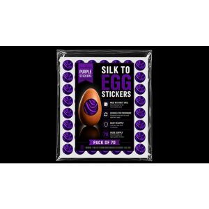 Silk to Egg Stickers (Purple) Pack of 70
