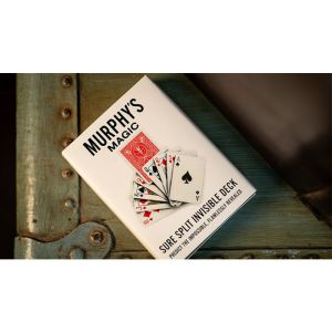 SURE SPLIT Invisible Deck Bicycle (Red) by Murphy's Magic