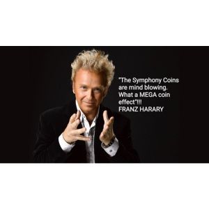 Symphony Coins (US Eisenhower) Gimmicks and Online Instructions by RPR Magic Innovations - Trick (VT)