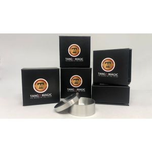 Okito Coin Box (Aluminum w/DVD)(A0026) One Dollar by Tango Magic - Tricks (VT)