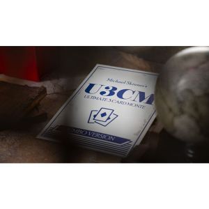 Michael Skinner's Ultimate Bicycle Jumbo 3 Card Monte (Blue) by Murphy's Magic - Trick